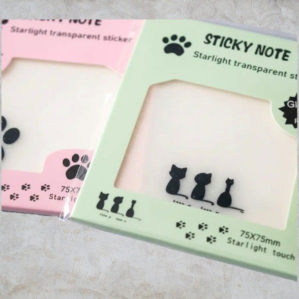 Producto - Notas adhesivas Gatitos Glitter - 0