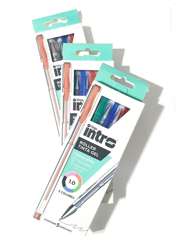 Producto - Birome Filgo Intro Glitter x5