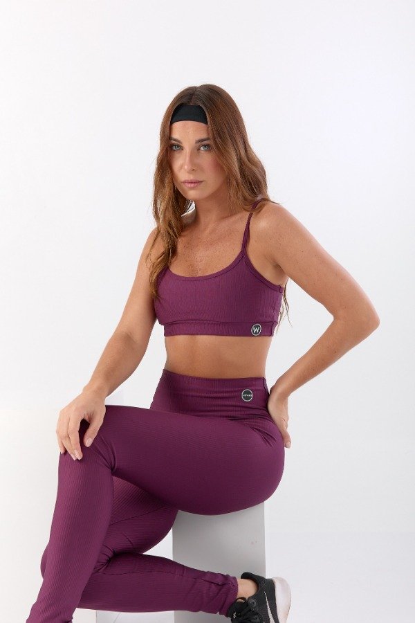 Producto - TOP TIRA MORLEY CIRUELA