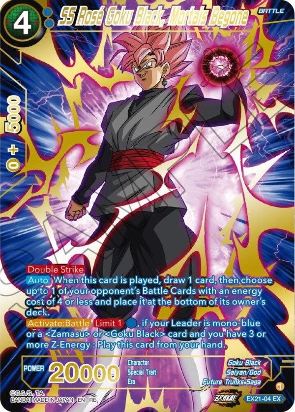 Producto - EX21-04 - SS Rose Goku Black, Mortals Begone - EX# - Alternative