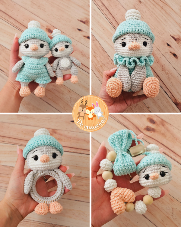 Producto - Kit de Frankie (SIN AMIGURUMI GRANDE) - 5 guías de tejido