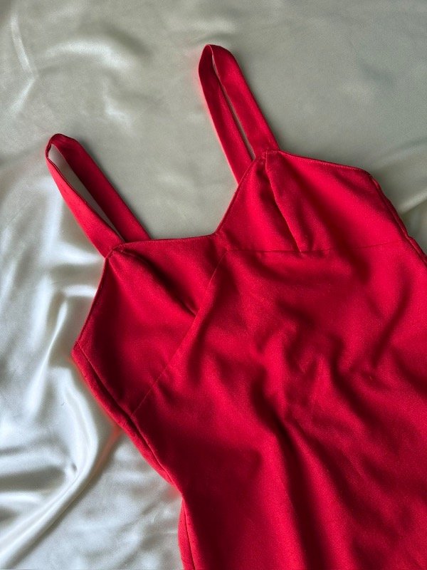 Producto - Vestido rojo de lino Amy - 2