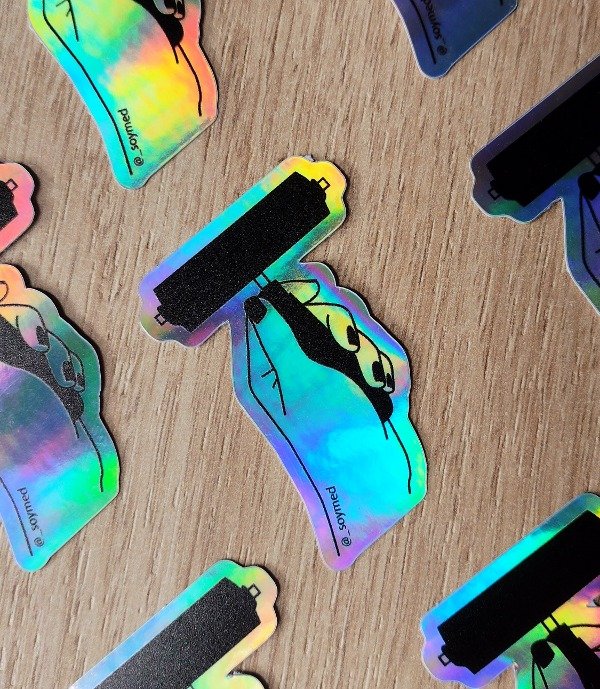 Producto - Sticker Rodillo Holográfico