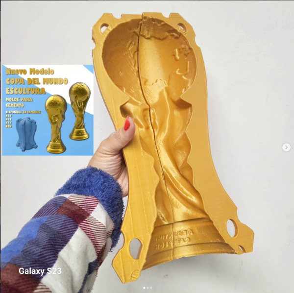 Producto - Molde escultura copa del mundo 33cm