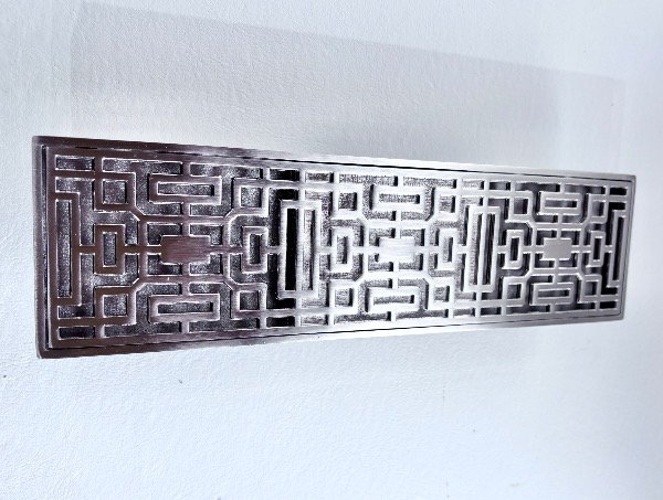 Producto - Rejilla inteligente lineal 30x8cm niquel