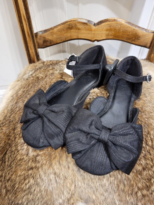 Producto - Sandalias ZARA negras hebilla con strass Talle 30 - PRECIO: 14X