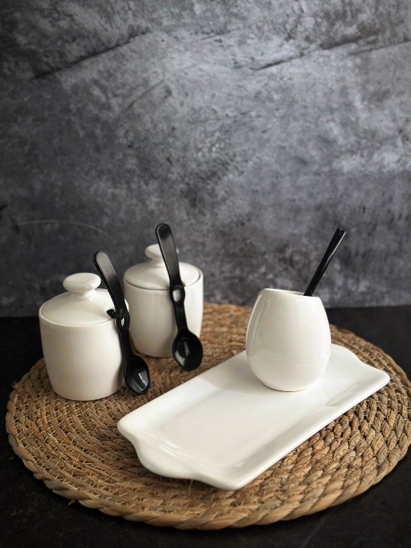 Producto - Set Matero minimalista Blanco - set y Band. Rect