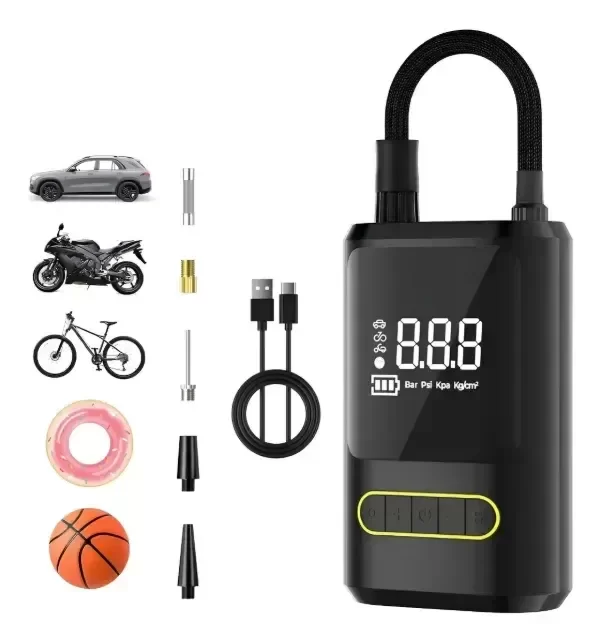 Producto - Compresor De Aire Portatil Recargable Auto Moto Neumatico Monofasica ATJ8466