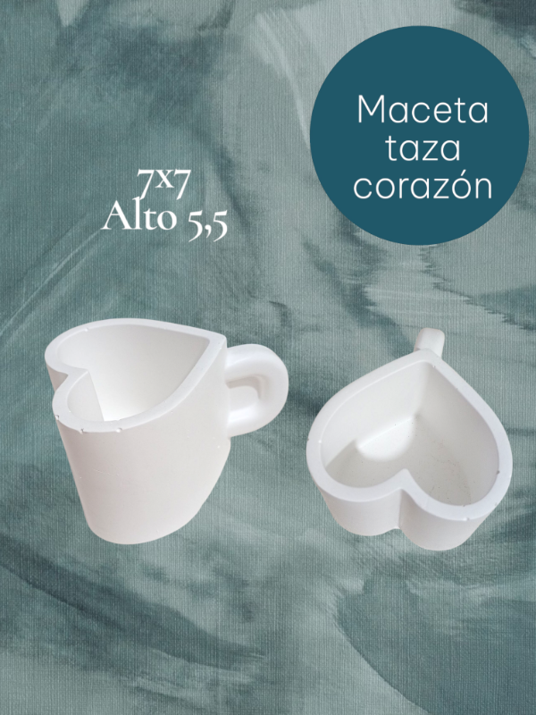Producto - Maceta taza corazón