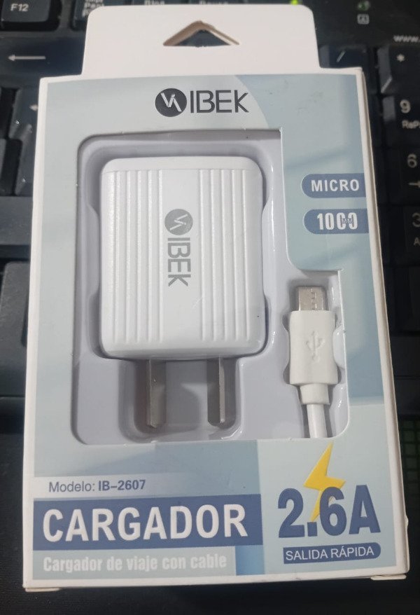 Producto - Cargador Ibek 2 . 6 A V8