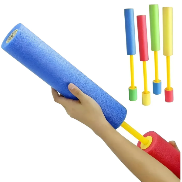 Producto - PISTOLA LANZA AGUA TUBO GOMA ESPUMA 35CM X1 - 0