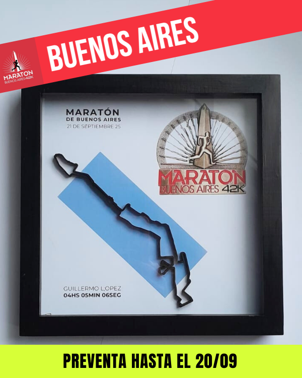 Producto - PREVENTA Cuadro Medallero 42K de Buenos Aires
