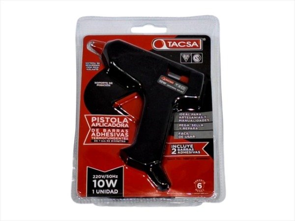 Producto - PPISTOLA D/SILICONA 10W TACSA ADH221