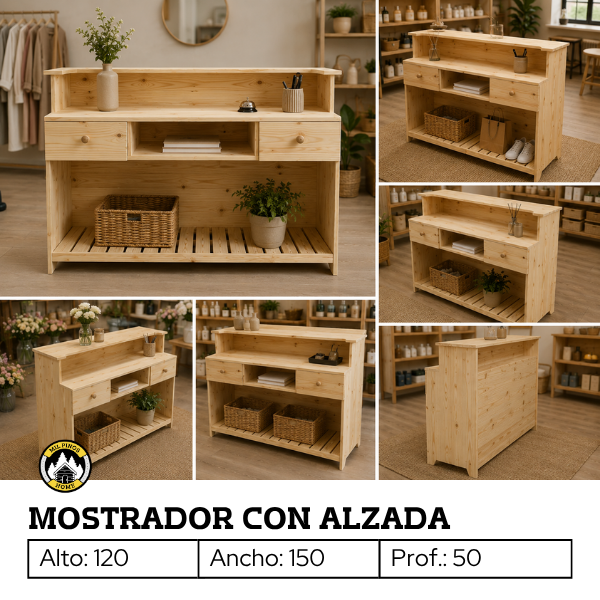 Producto - MOSTRADOR CON ALZADA - 5