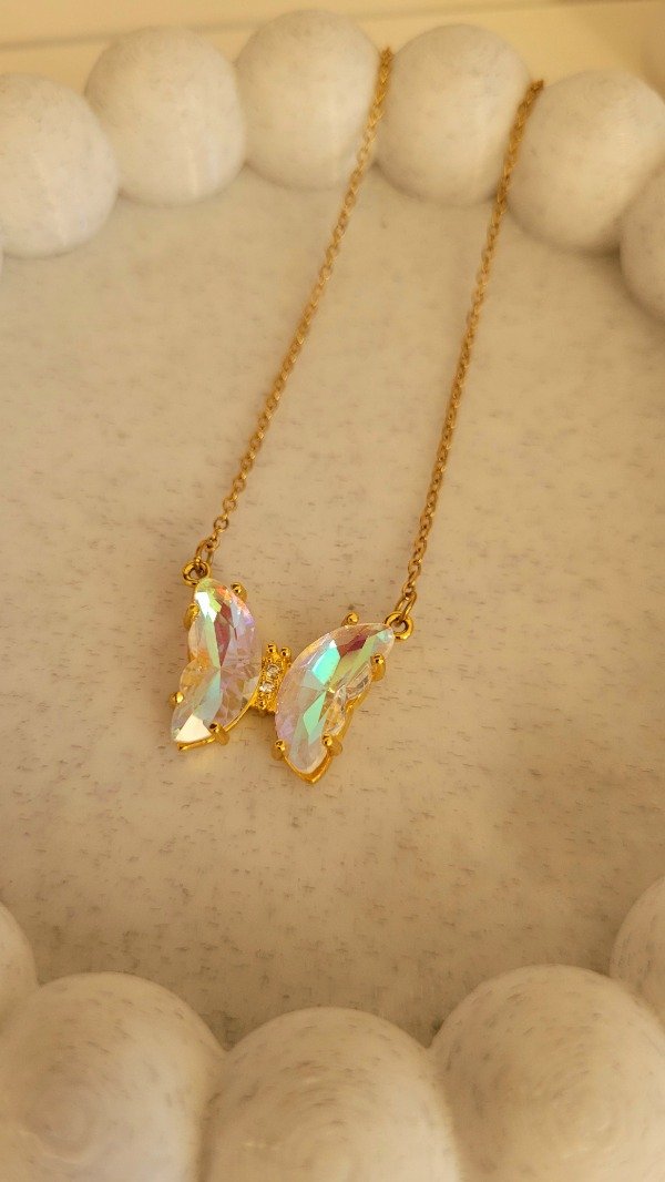 Producto - Conjunto Mariposa tornasol de acero dorado - 6