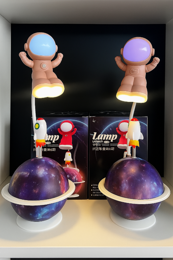 Producto - OT999 LAMPARA DE MESA ASTRONAUTA Y COHETE