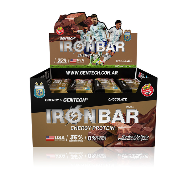 Producto - IRON BAR AFA BARRA PROTEICA 20 UNIDADES GENTECH