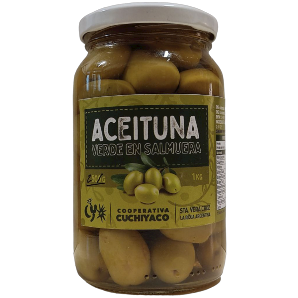 Producto - Aceitunas verdes en salmuera - 360cc [Coop. Cuchiyaco]