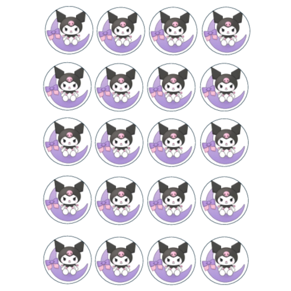 Producto - Lamina comestible oreos bañadas kuromi 2