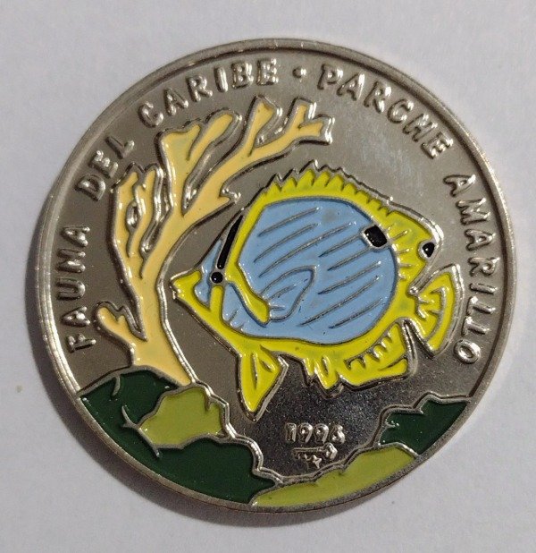 Producto - Cuba 1 peso 1996 Parche Amarillo - 0