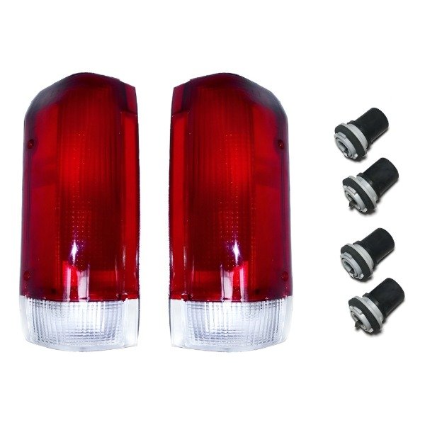 Producto - Par De Faros Traseros + Portalámparas Ford F100 / 1988 A 1992 [P08]