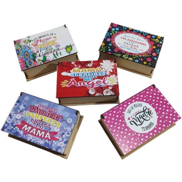 Producto - CAJA DE 10CM POR 15CM DE FIBROFACIL DIA DE LA MADRE
