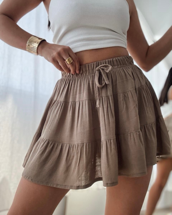 Producto - Pollera boho visón