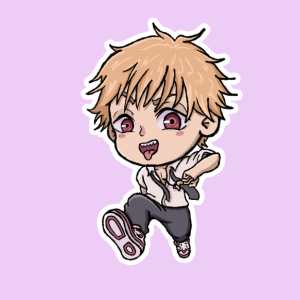 Producto - Stickers en Vinilo - Chainsaw Man - Denji