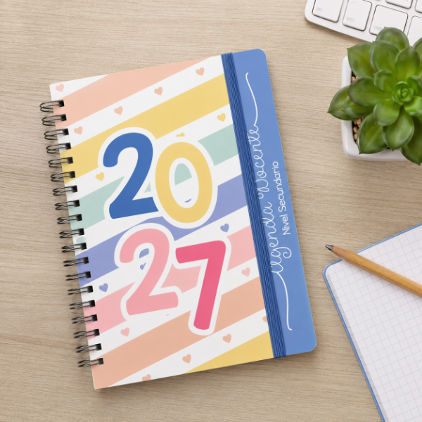 Producto - Agenda Docente 2027 Imprimible Pdf Semanal - Secundario