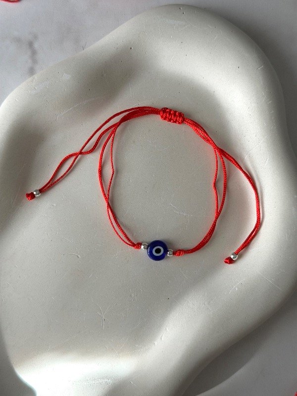 Producto - Pulsera hilo rojo ojo turco ab - 1