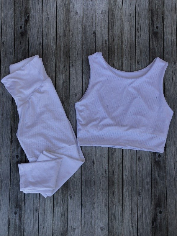 Calza larga Dryfit blanca — imagen 4