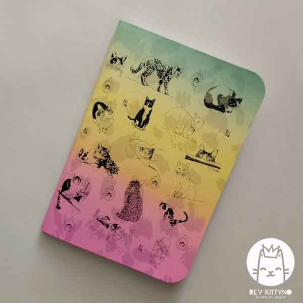 Producto - Cuaderno gatuno A5