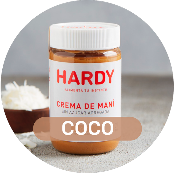 Producto - Crema de maní Coco 380 gramos Hardy