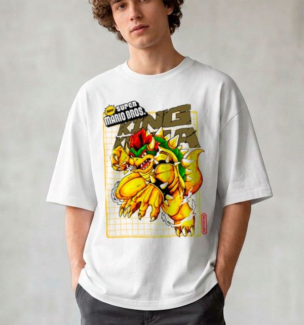 Producto - Remera Estampada Kupa Overzize Blanca