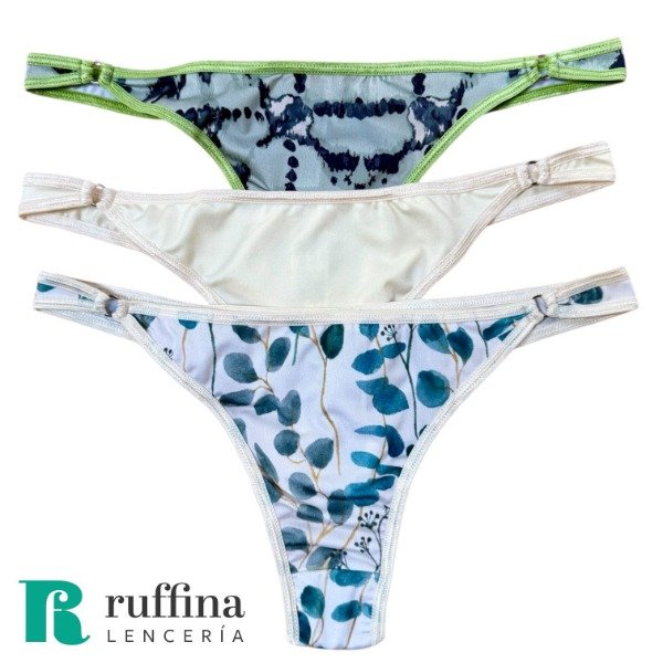 Producto - Pack x3 colaless microfibra VINTAGE - ART. 4015 (verde)