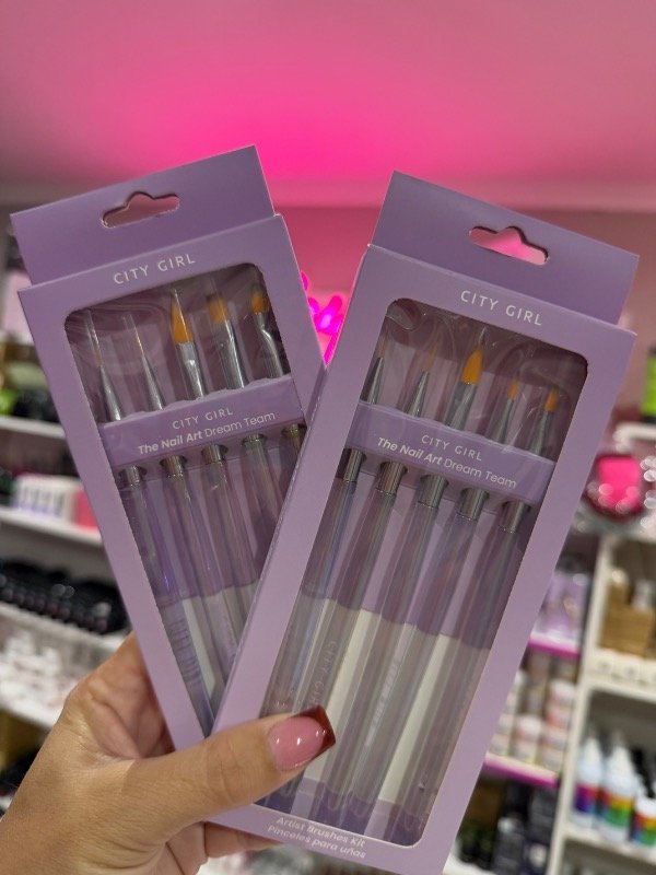 Producto - Set de pinceles city girl (diferentes puntas)