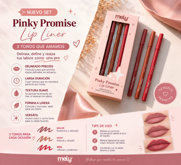 Producto - SET DELINEADOR DE LABIOS MELY x3 - 1