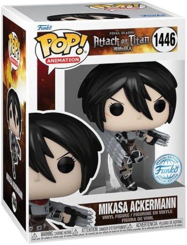 Producto - Funko Pop Attack on Titan Mikasa Ackerman metalic ex 1446