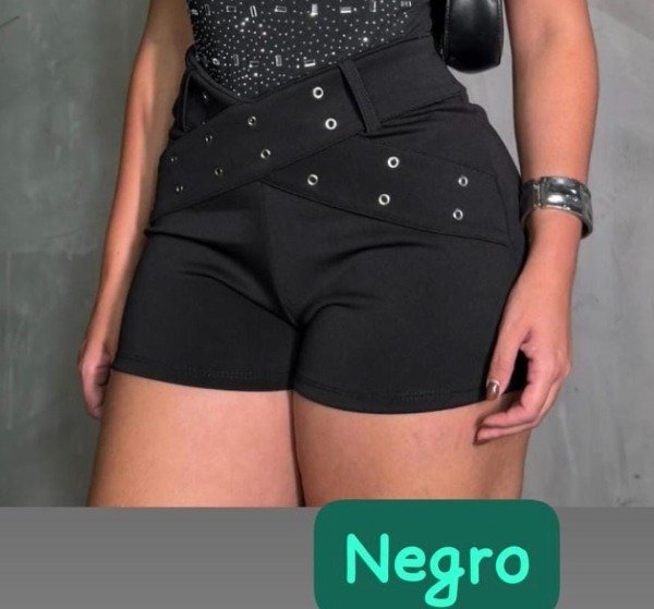 Producto - Short cintura alta Elastizados Negro importado