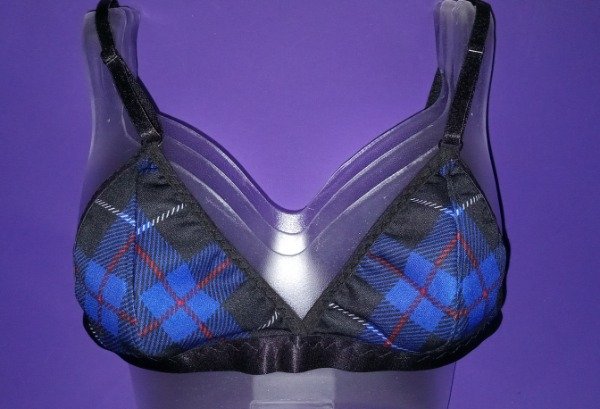 Producto - Talle 90 Corpiño triangulo escoces azul