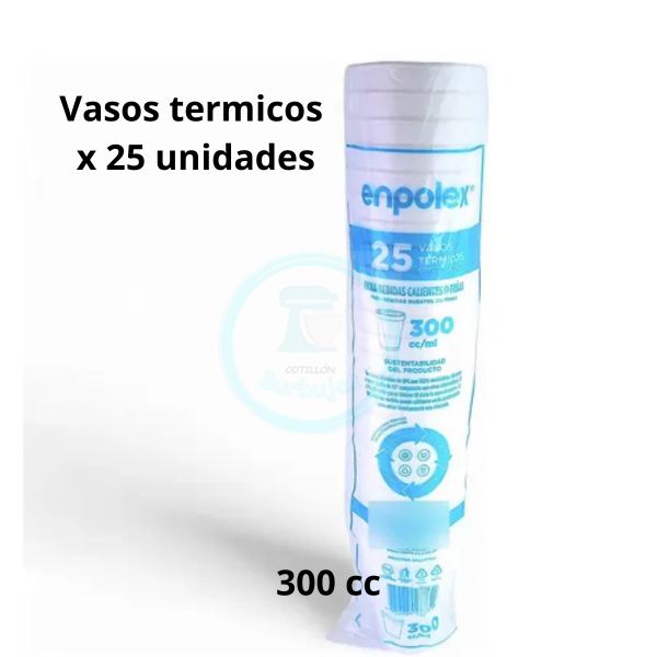 Producto - Vasos Térmicos 300 cc x tira de 25 unidades