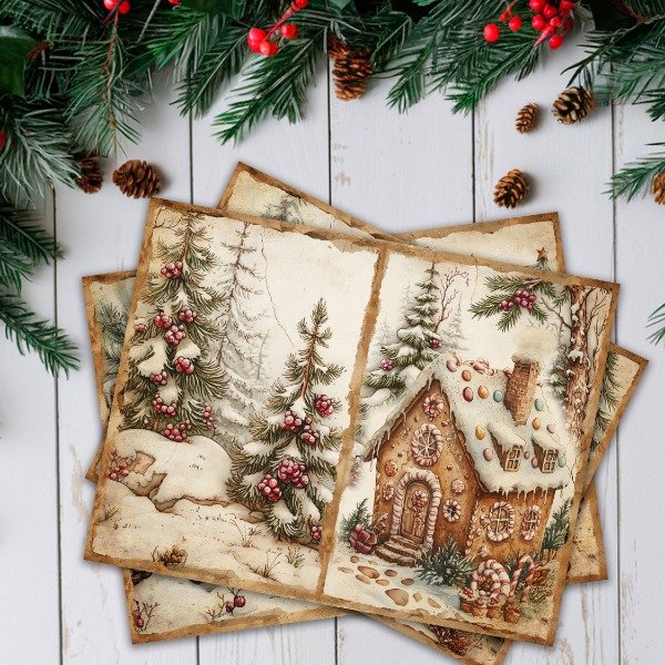 Producto - Archivos Digitales: Papeles Navideños