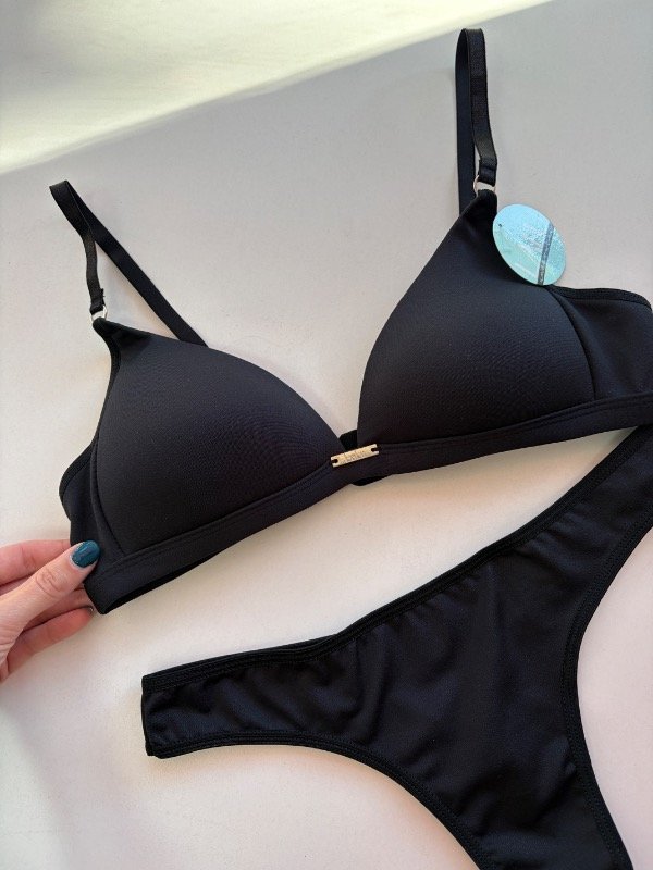 Producto - Conjunto de microfibra negro