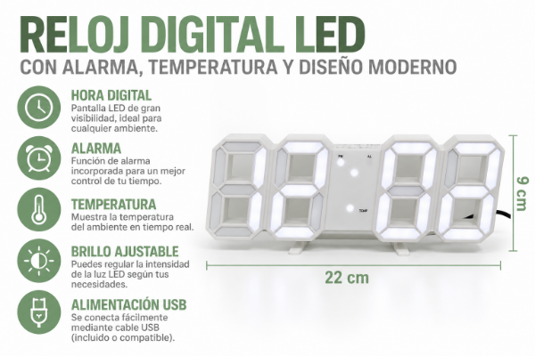 Producto - Reloj despertador - 1