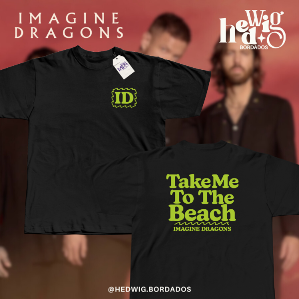 Producto - Remera Beach IMAGINE DRAGONS (doble estampa) - DTF