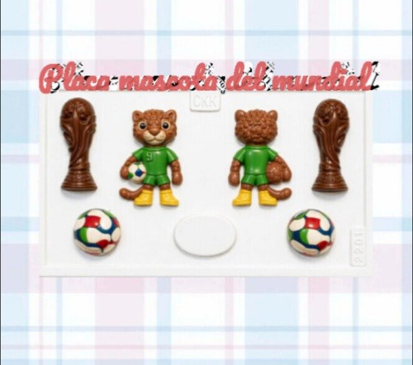 Producto - Placa mascota y figuras del mundial