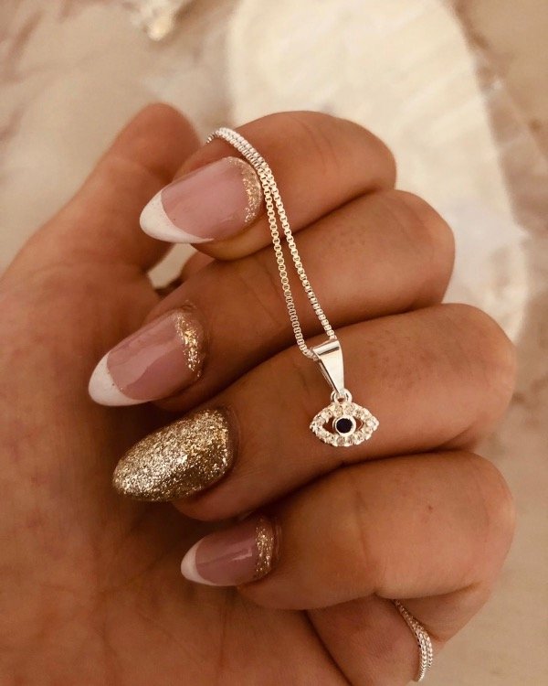 Producto - Dije ojito turco micropave Plata 925