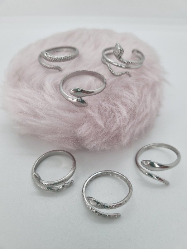 Producto - Anillo acero quirurgico víbora individual