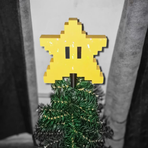 Producto - Estrella punta navideña Super Mario holografica
