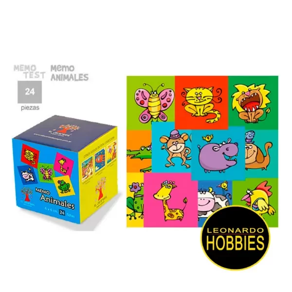 Producto - Memo Animales 24 Piezas Jacarandá 1201